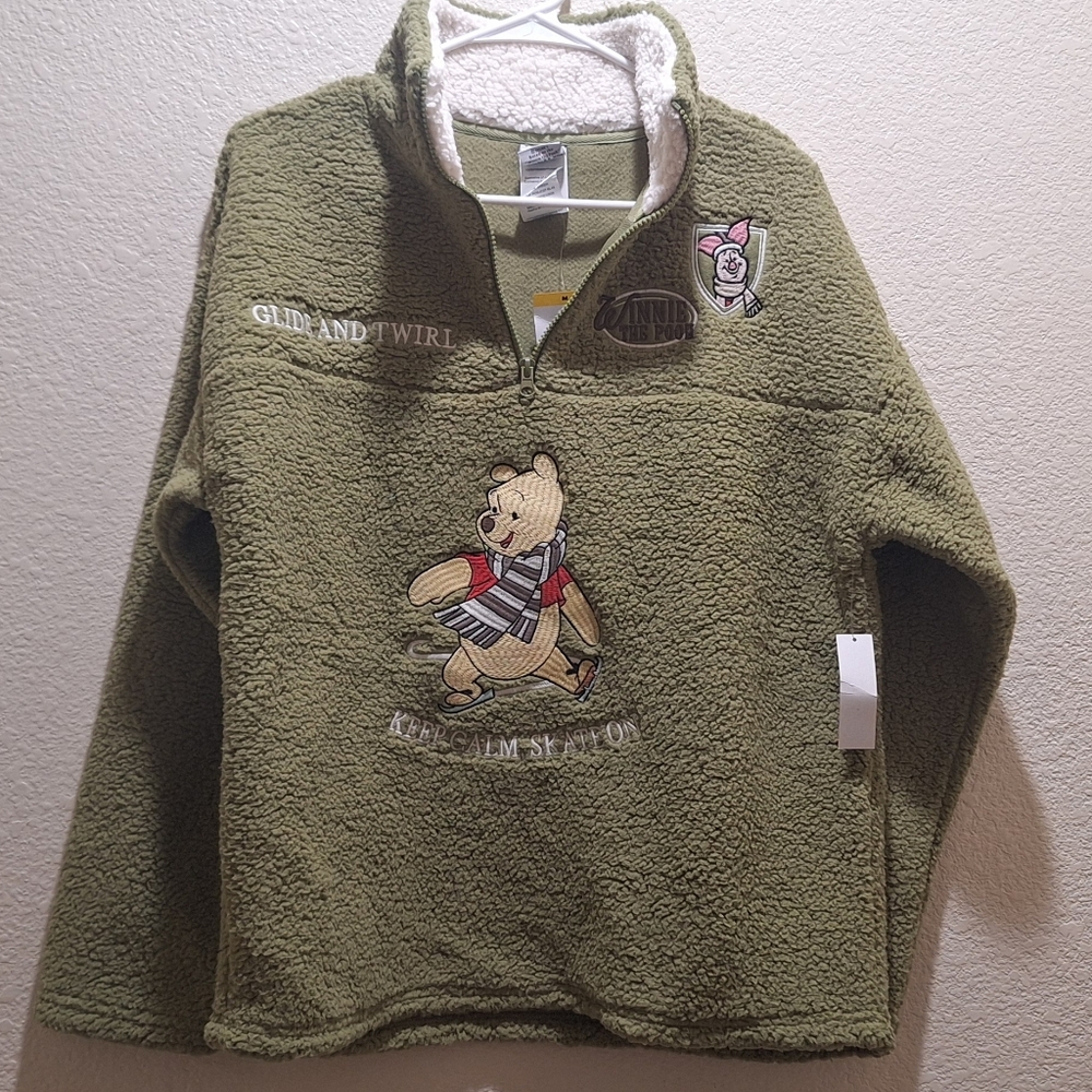 Womens Disney Sherpa Quarter Zip Pullover - Picture 1 of 6